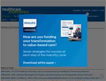 Tablet Screenshot of healthcare-informatics.com